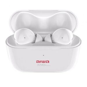 Aiwa EBTW-888ANC Bluetooth Headphones with Charging Case – White