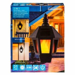 Illuminate your garden with this Grundig Solar Wall Lamp